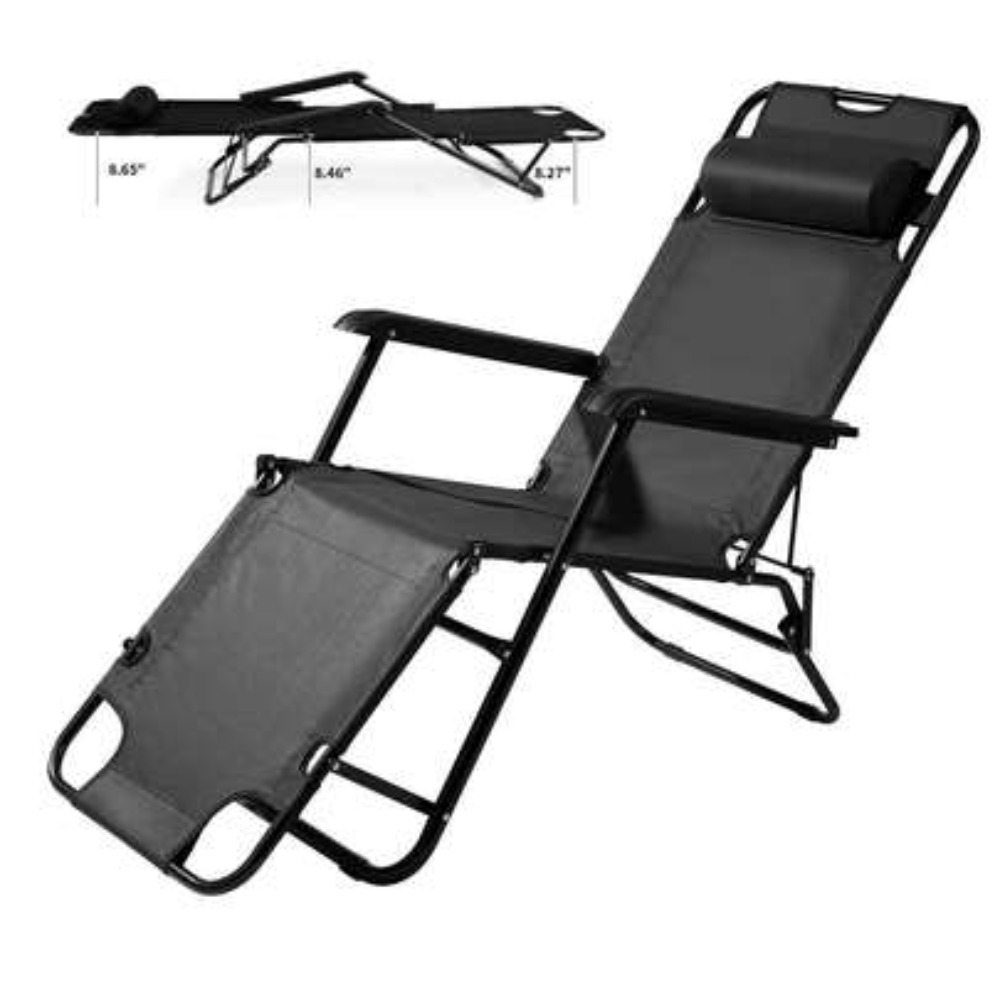Outdoor Camping Recliner Chairs - Heavy Duty Portable Camping Chair With