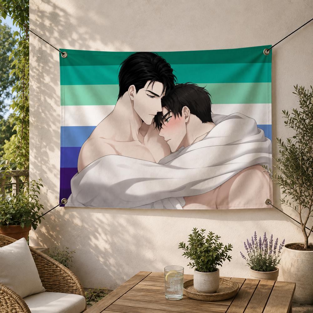 Jinli Outdoor Camping - Romance Jin Chung-woo Matthew Rayner Flags