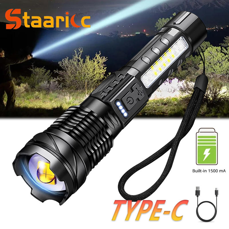 Outdoor Camping Lampe - Powerful XHP50 LED Flashlight Waterproof 18650