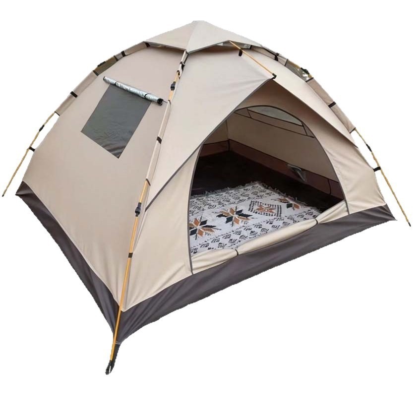 Outdoor Camping Automatic Quick Opening Tent - 3-4 Person Waterproof Camping Tent, Windproof