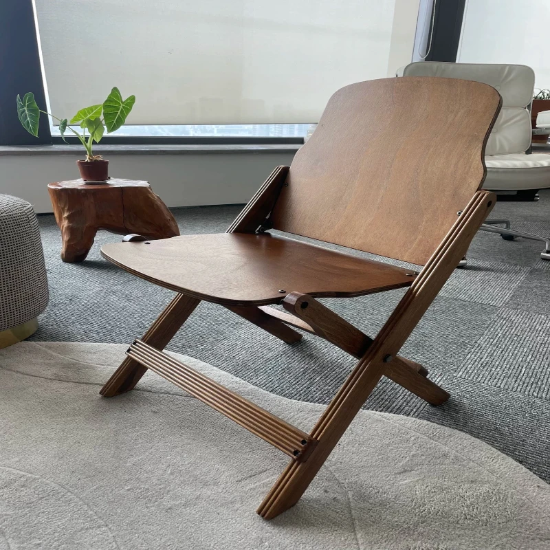 Jinli Outdoor Camping - Vintage Solid Wood Folding Chair 300