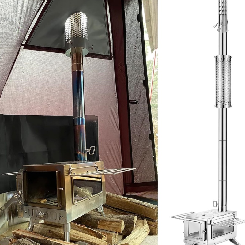 Camping Stove Pipe Stainless S - Outdoor Camping Oven 评论和价格