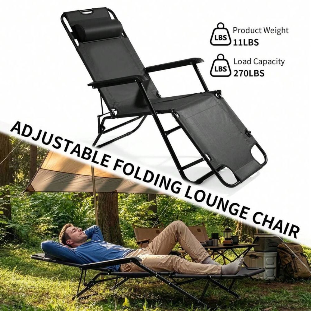 Heavy Duty Portable Camping Ch - Outdoor Camping Recliner Chairs 评论和价格