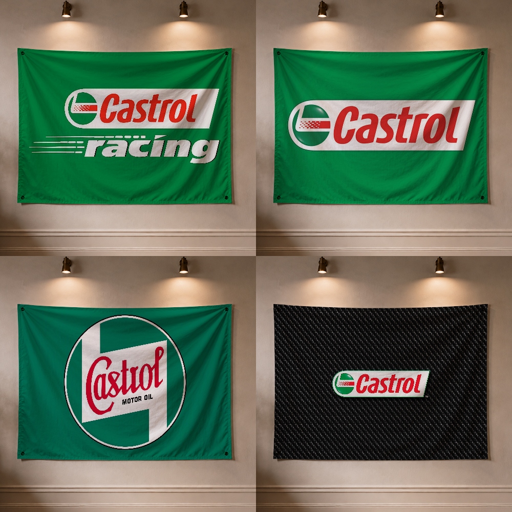 C-Castrol Moto Oil Brand Flag  - Outdoor Camping Brand 评论和价格