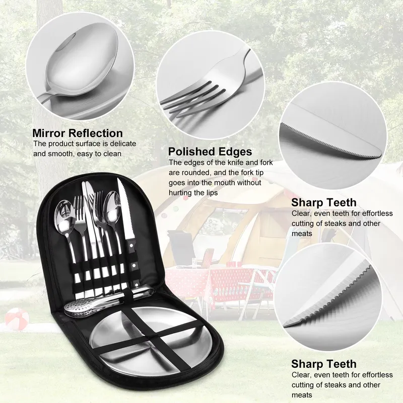 10 Piece Stainless Steel Picni - Outdoor Camping Warehouse 评论和价格