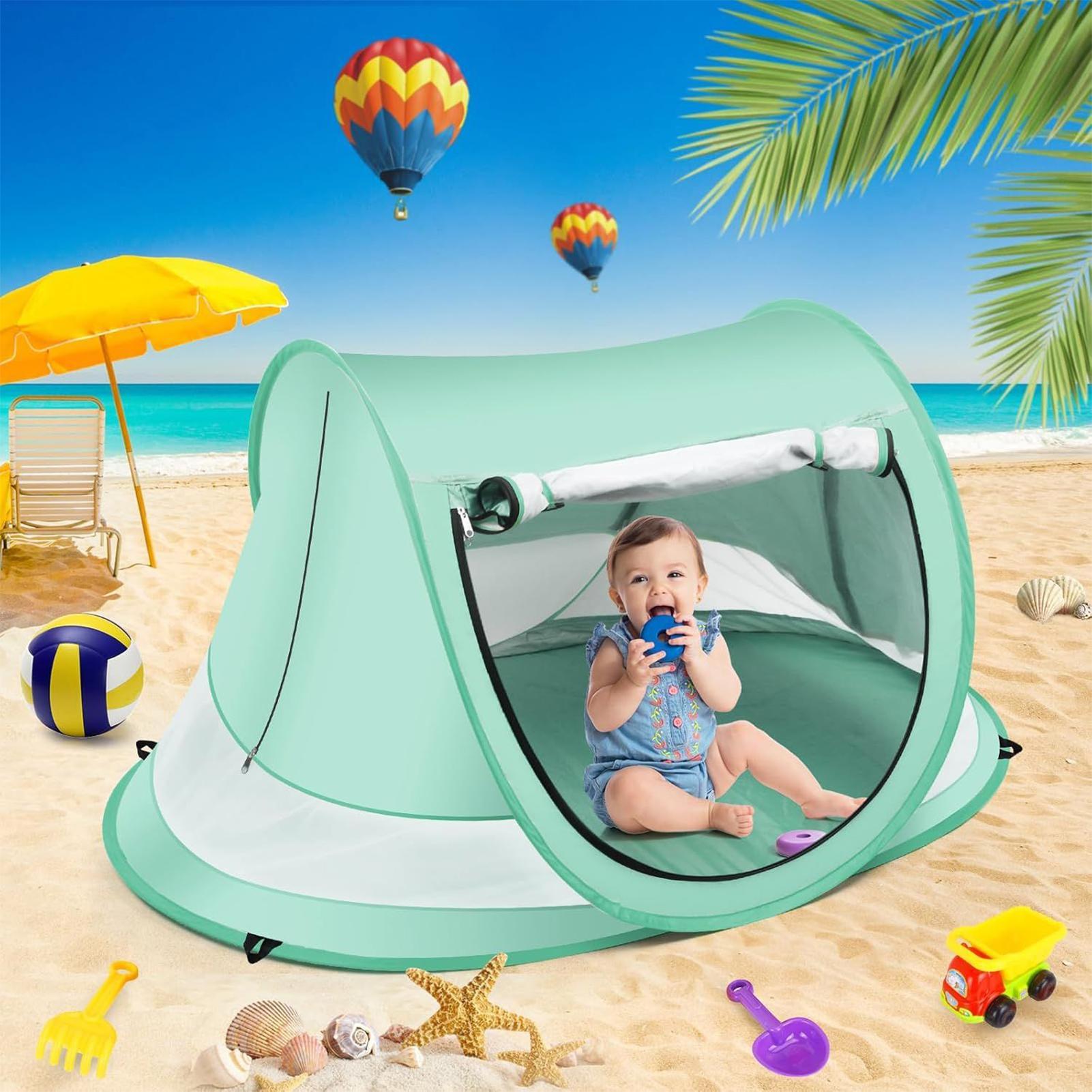 Toddler Beach Tent Outdoor Bab - Outdoor Camping Automatic Quick Opening Tent 评论和价格