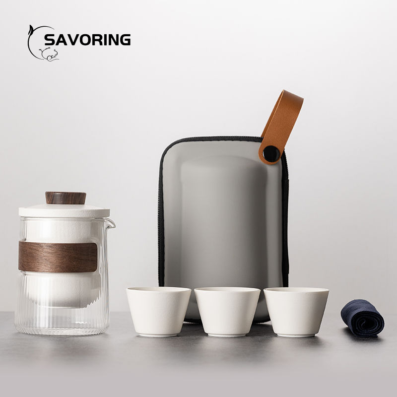 Simple Chinese Ceramic Tea Set - Camp Cooking Set 评论和价格