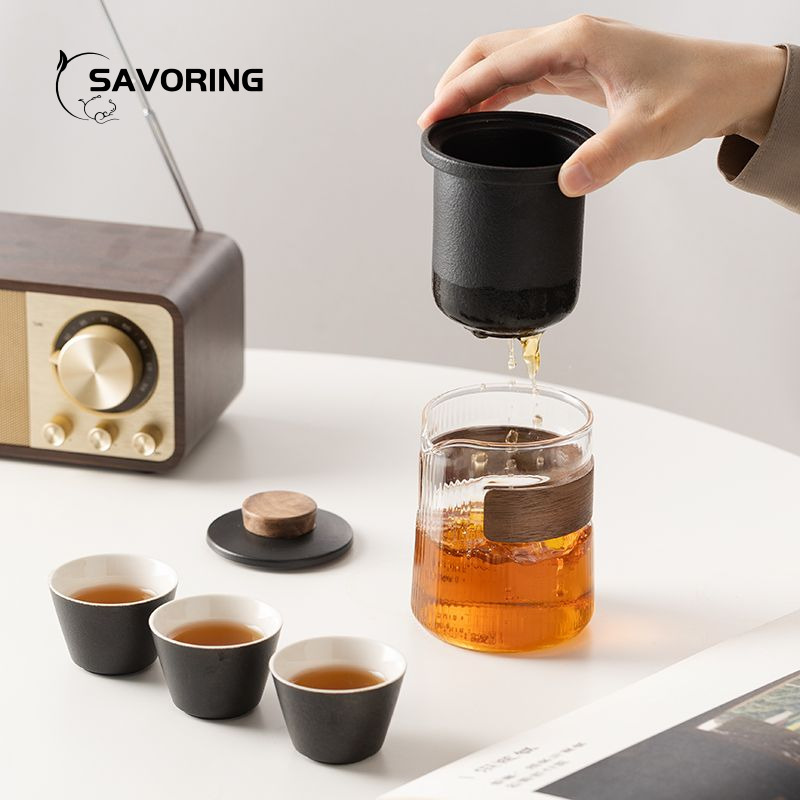 Simple Chinese Ceramic Tea Set - Camp Cooking Set 评论和价格
