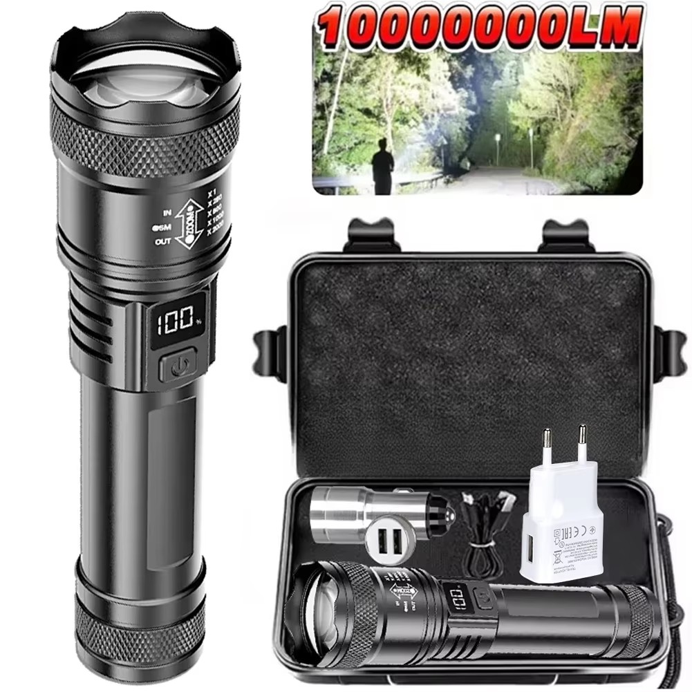 100000LM Super Bright Flashlig - Outdoor Camping Lampe 评论和价格