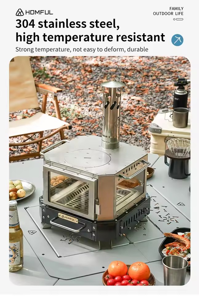 HOMFUL Portable Firewood Stove - Outdoor Camping Oven 评论和价格
