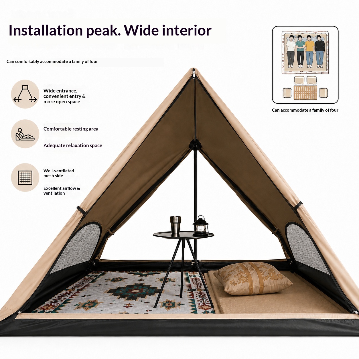 Automatic Triangular Tent, Out - Outdoor Camping Automatic Quick Opening Tent 评论和价格