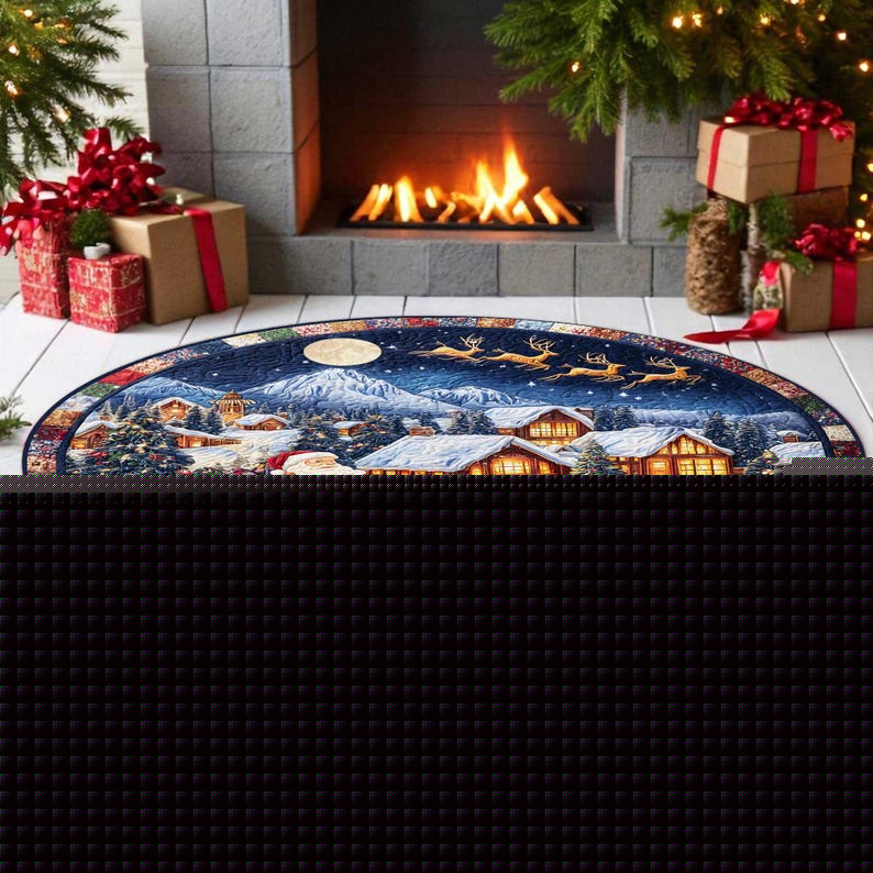 Santa Sleigh Christmas Round D - Outdoor Camping Decor Ideas 评论和价格