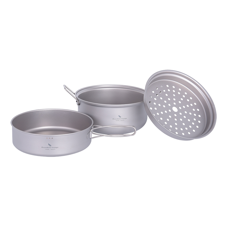 Boundless Voyage Titanium Stea - Camp Cooking Set 评论和价格