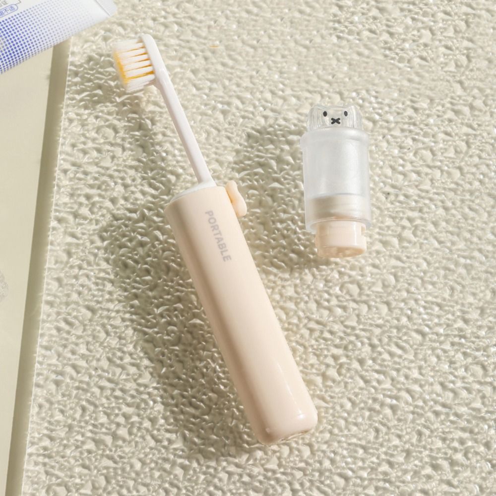 Cute 2-IN-1 Travel Toothbrush  - Travel Outdoor Camping Youtube 评论和价格