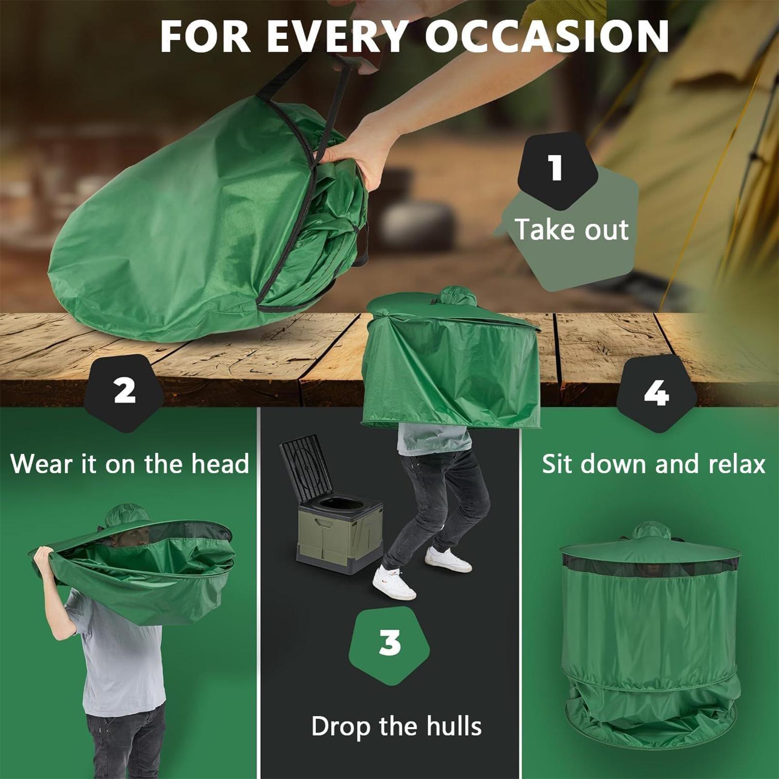 Camping Toilet Tent Portable C - Outdoor Camping Automatic Quick Opening Tent 评论和价格