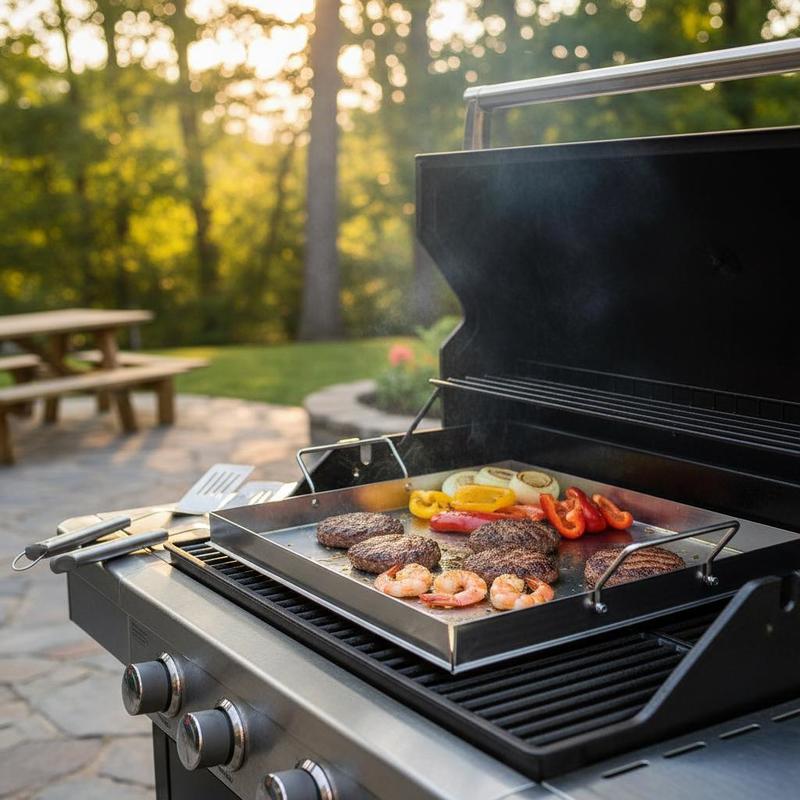 Universal Flat Top Griddle 18x - Camp Cooking Set 评论和价格