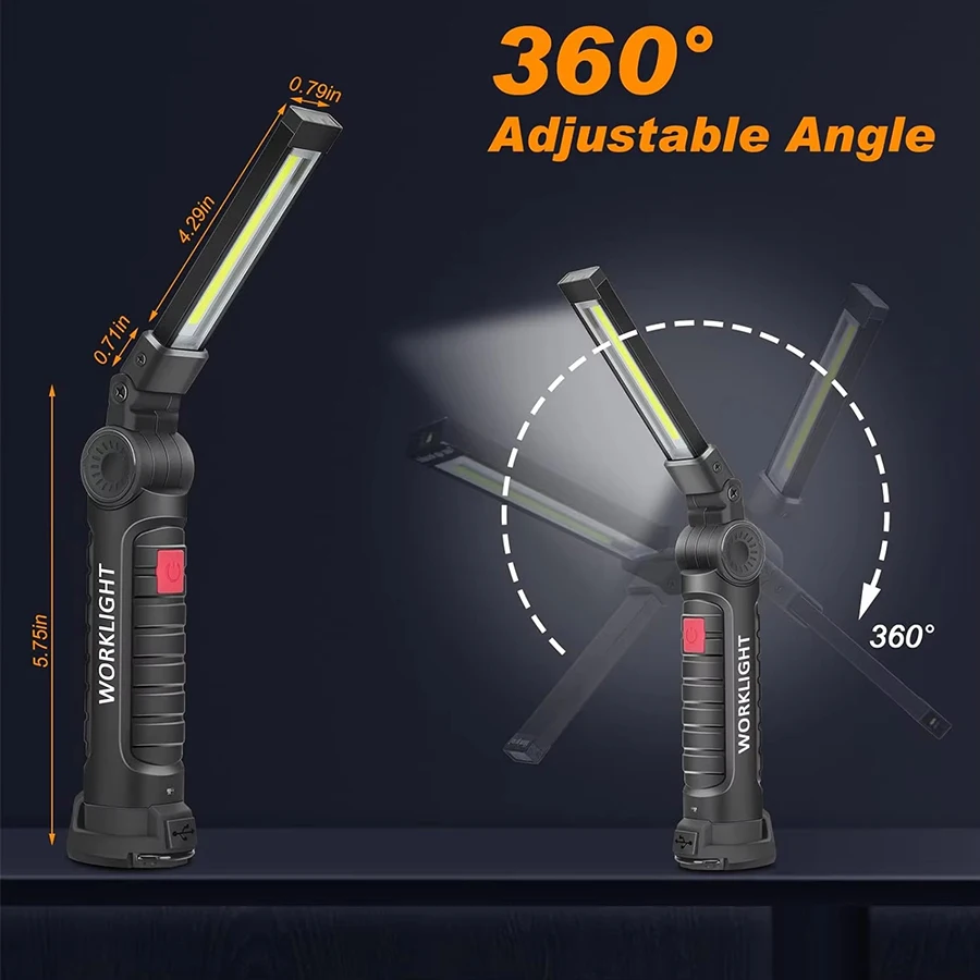 Rechargeable Magnetic Work Lig - Outdoor Camping Lampe 评论和价格