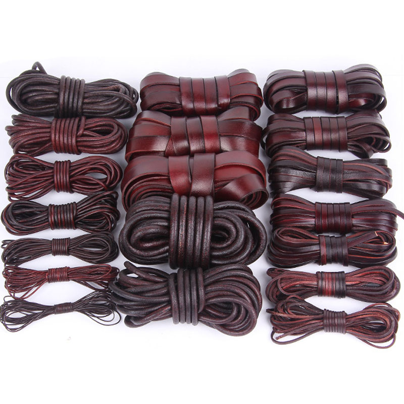 2Meter 1-20mm Retro Genuine Le - Paracord Bracelet 评论和价格