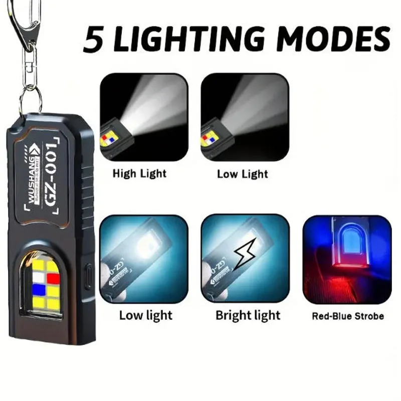 Powerful Mini COB LED Keychain - Outdoor Camping Lampe 评论和价格