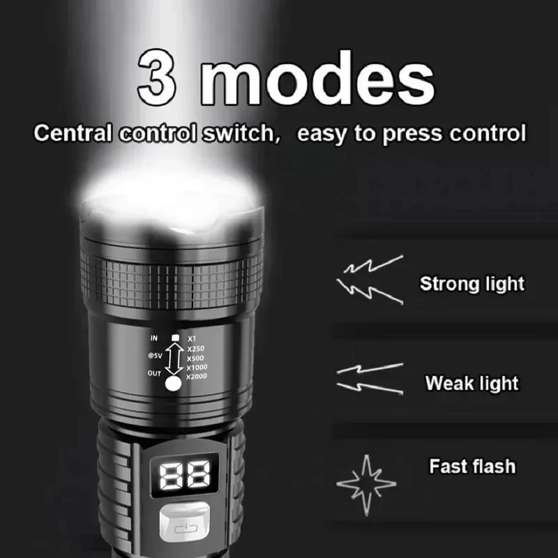 100000LM Super Bright Led Flas - Outdoor Camping Lampe 评论和价格