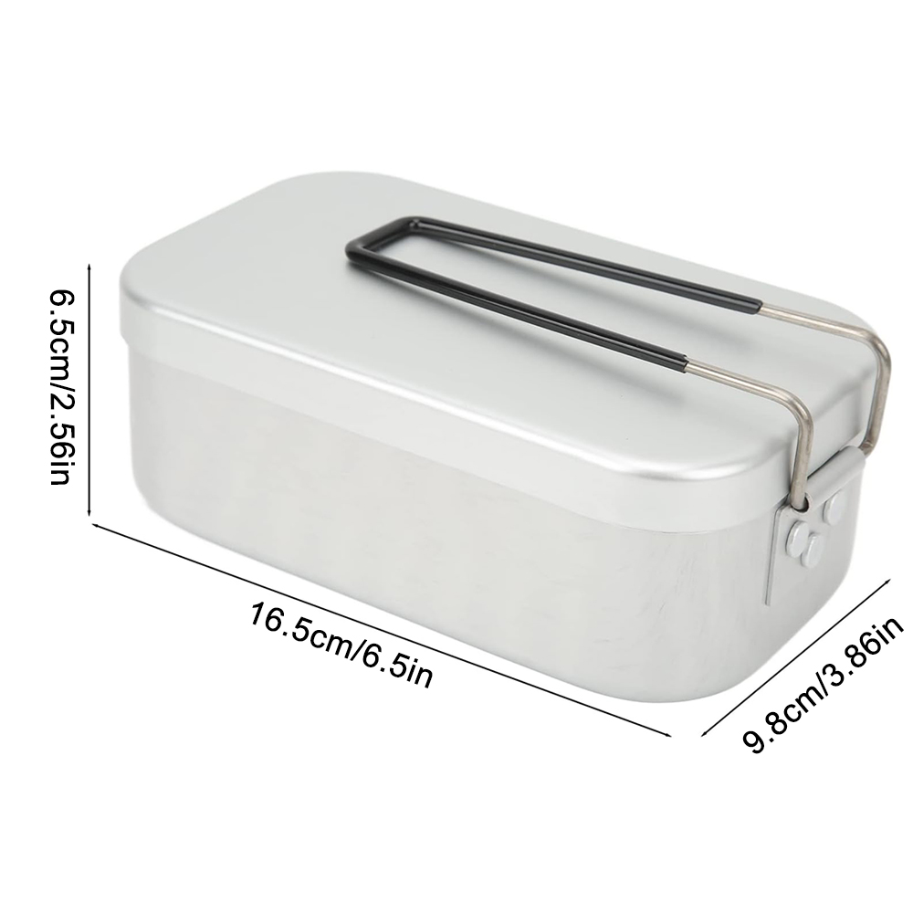 800ML Aluminum Lunch Boxes Out - Camp Cooking Set 评论和价格