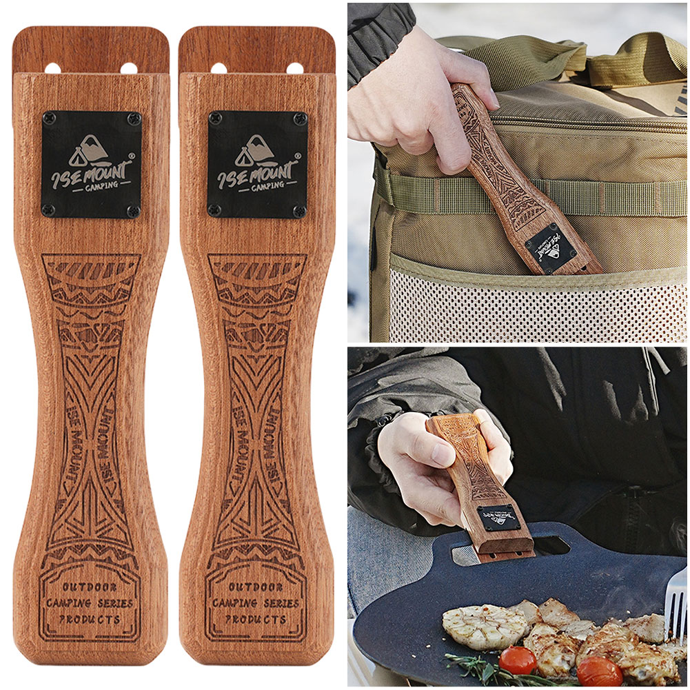 Outdoor Natural Wood Grill Pan - Camp Cooking Set 评论和价格