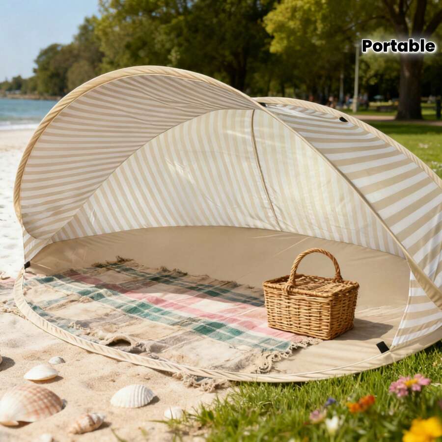 2-Second Pop-Up 2-Person Beach - Outdoor Camping Automatic Quick Opening Tent 评论和价格