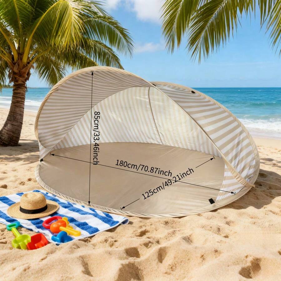 2-Second Pop-Up 2-Person Beach - Outdoor Camping Automatic Quick Opening Tent 评论和价格