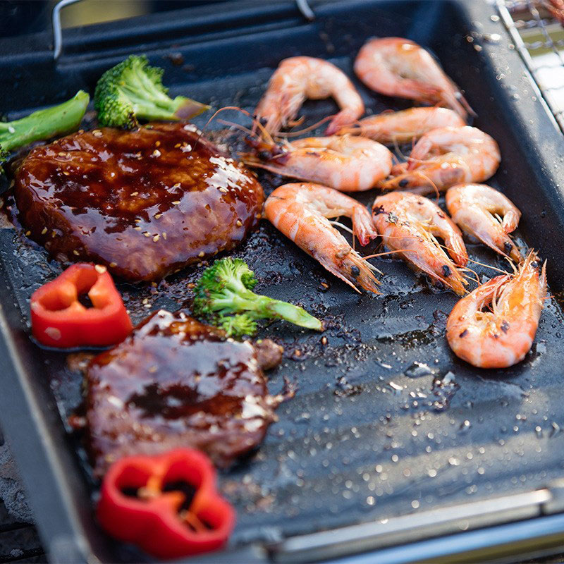 Outdoors Thick Square Grill Pa - Camp Cooking Set 评论和价格