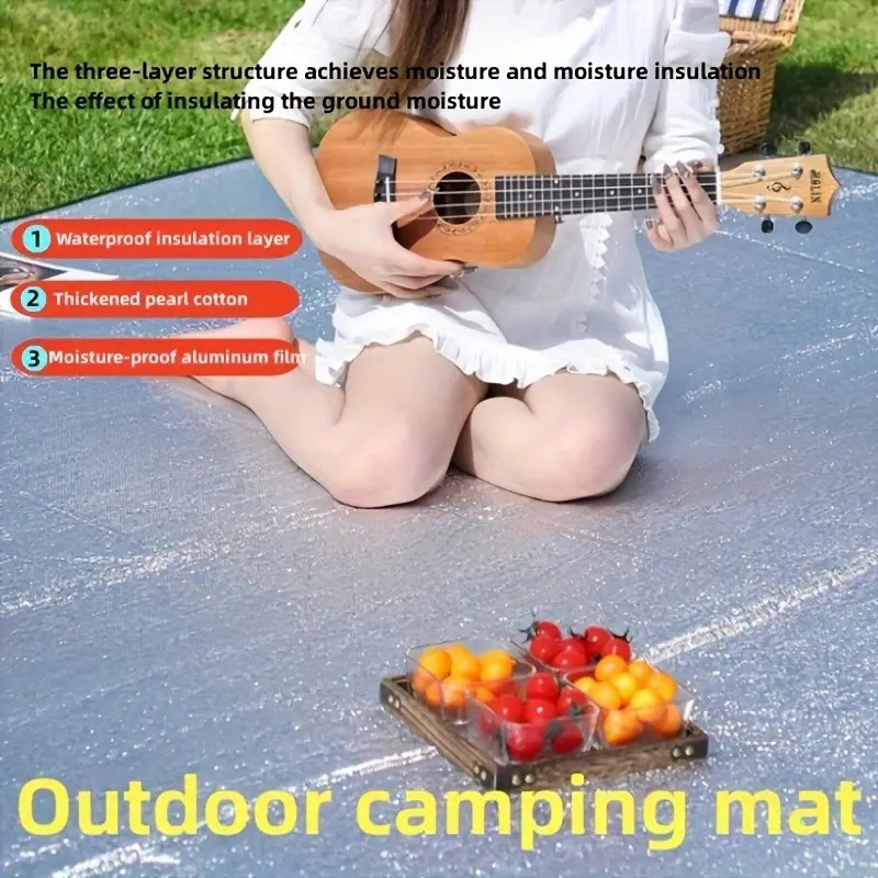 Camping Mat Foam Foil Blanket  - Outdoor Camping Rug Waterproof 评论和价格