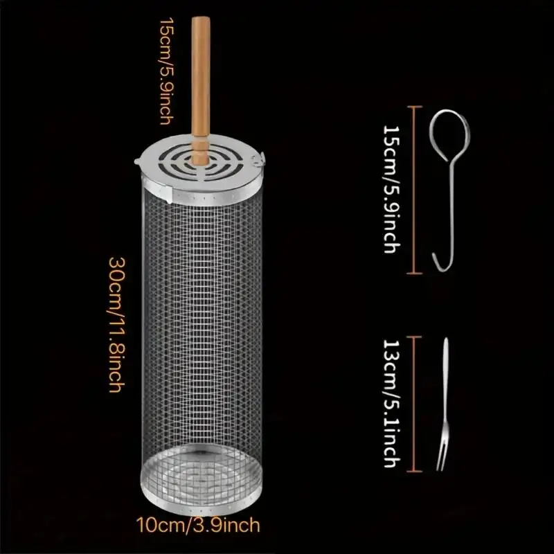 Stainless Steel BBQ Grill Bask - Outdoor Camping Bbq 评论和价格