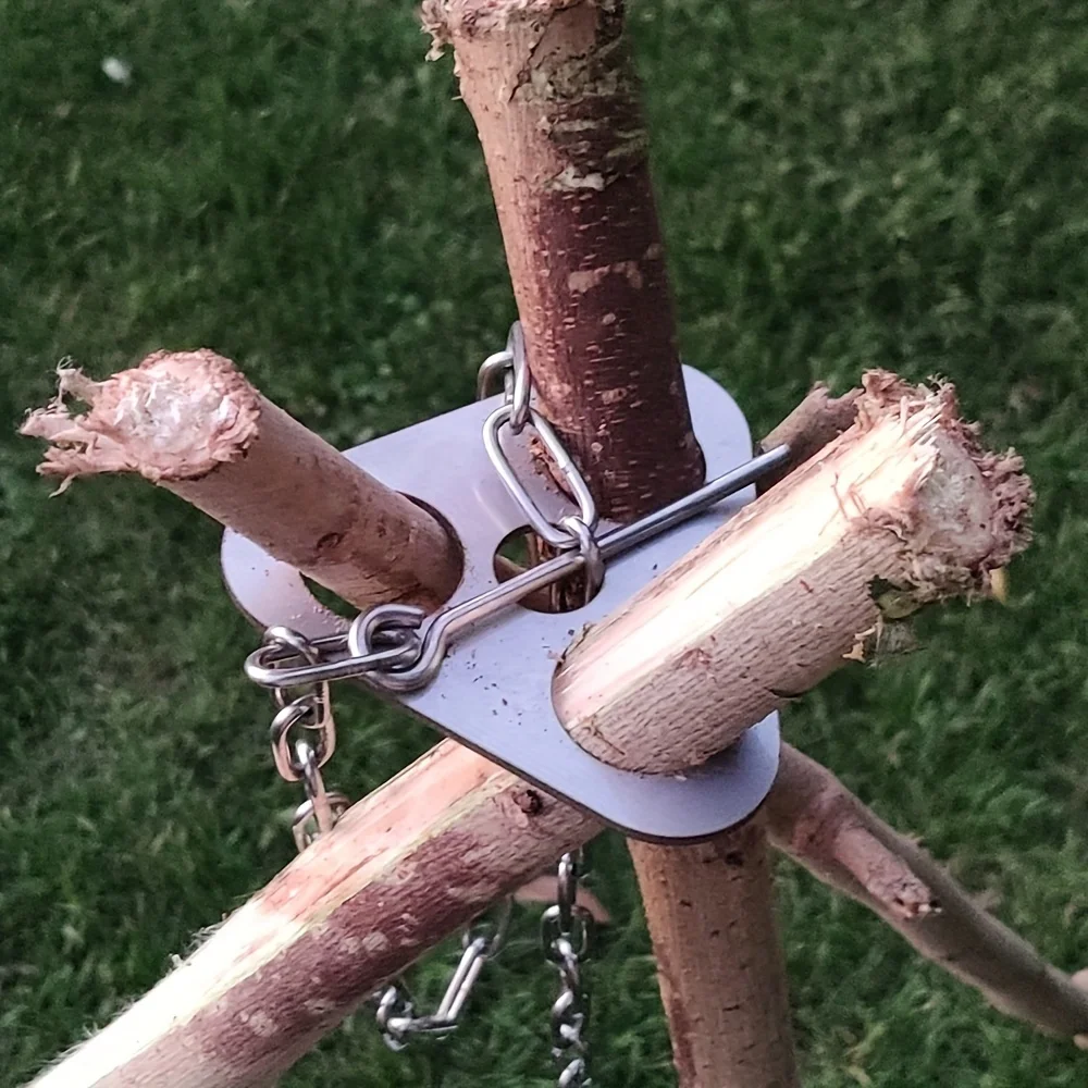 Stainless Steel Camping Tripod - Camp Cooking Set 评论和价格