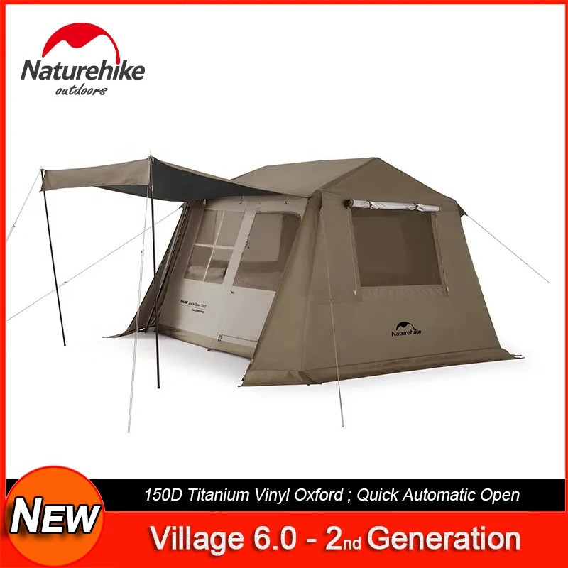 【Outdoor】Naturehike Village 6. - Outdoor Camping Automatic Quick Opening Tent 评论和价格