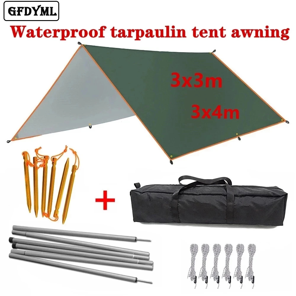 4x3m 3x3m Awning Waterproof Ta - Outdoor Camping Automatic Quick Opening Tent 评论和价格