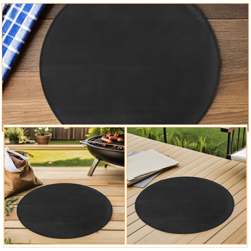 Round Fireproof Bbq Mat Heat R - Outdoor Camping Bbq 评论和价格
