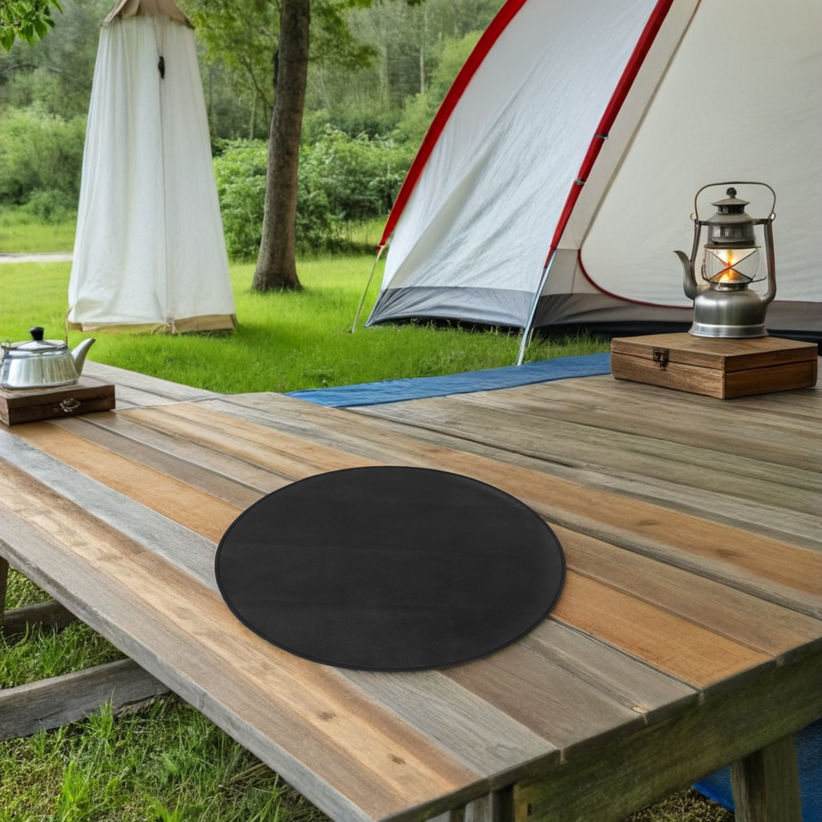 Round Fireproof Bbq Mat Heat R - Outdoor Camping Bbq 评论和价格