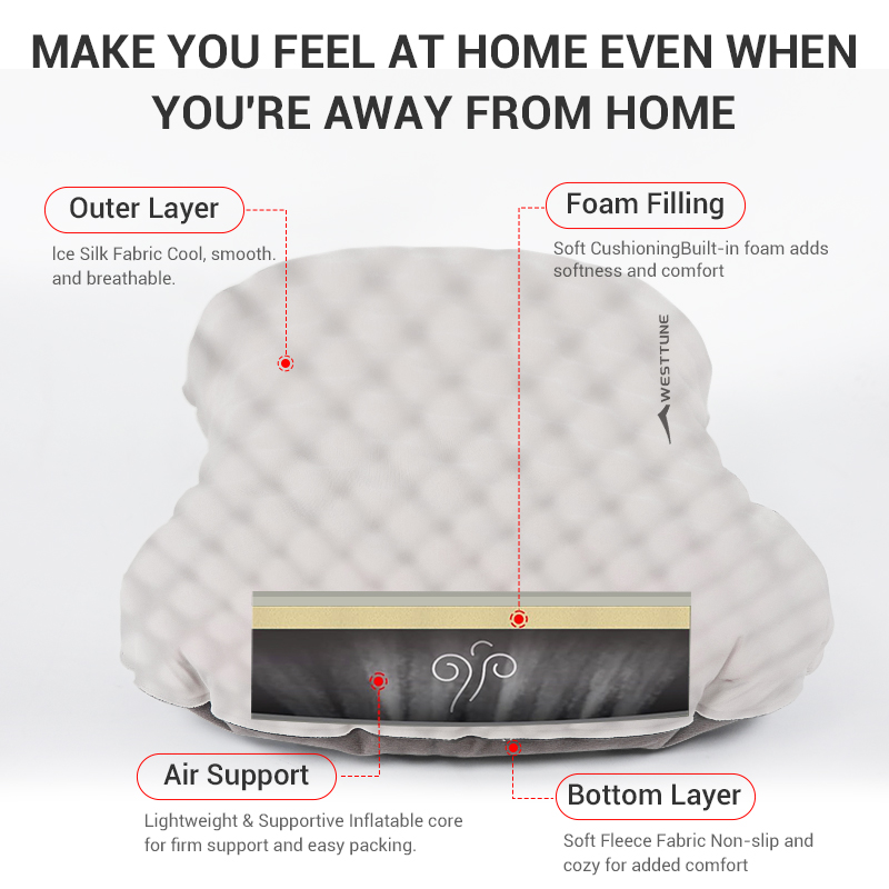 WESTTUNE Camping Inflatable Pi - Camp Pillow Compressible 评论和价格