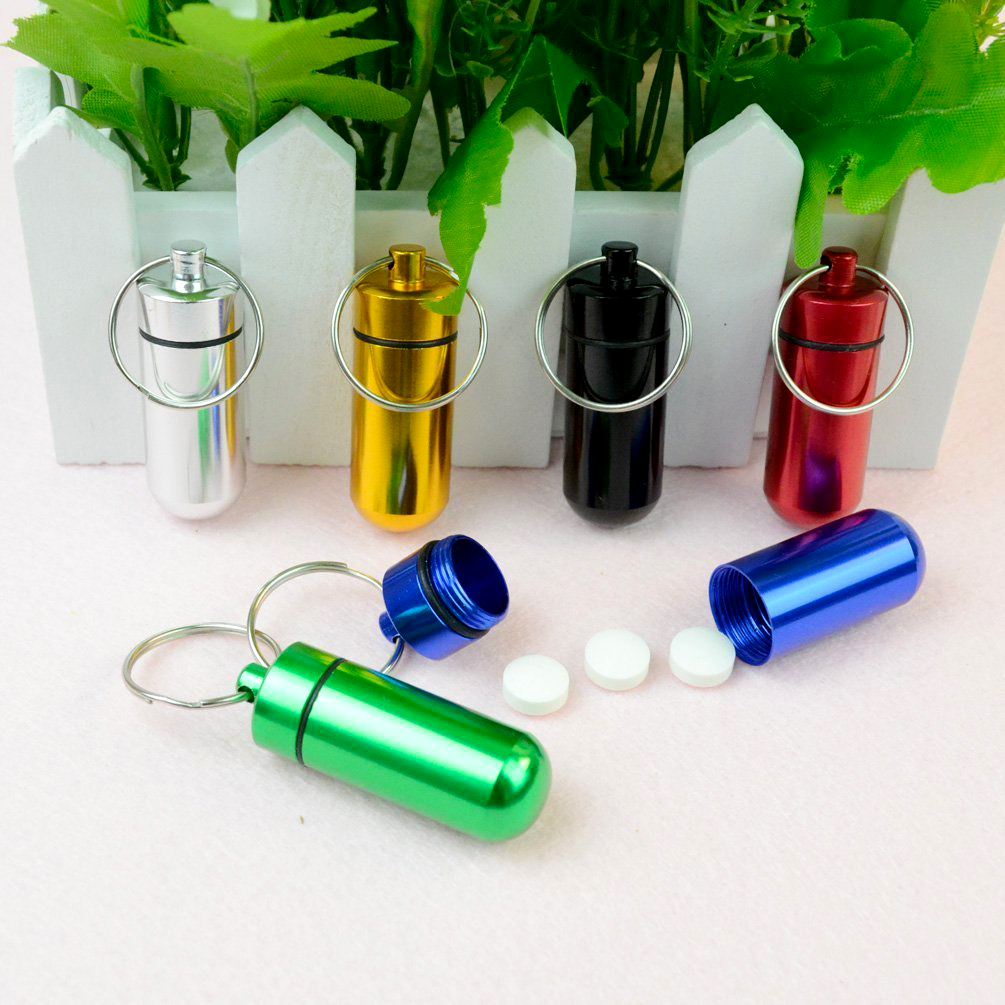 90Pcs Mini Pill Box Keychain W - Travel Outdoor Camping Youtube 评论和价格