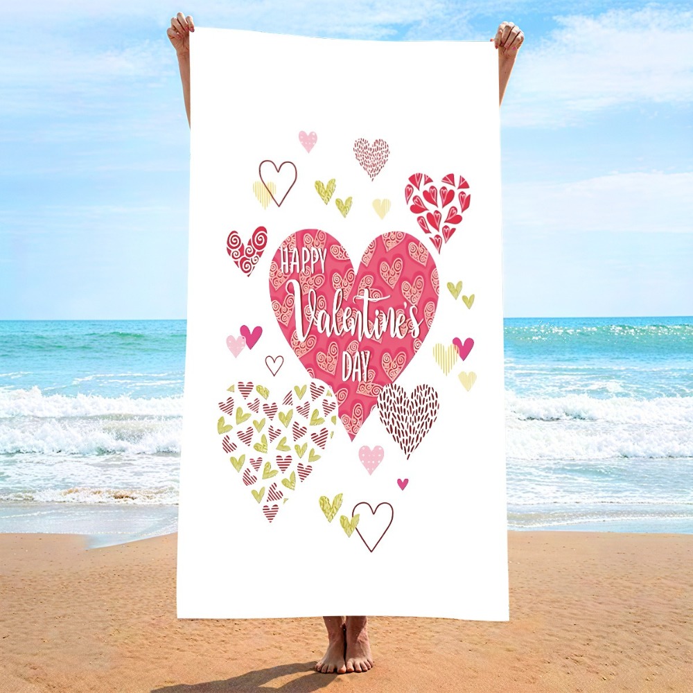 Heart Symbol Bath Towel 27x55i - Outdoor Camping Mat 评论和价格