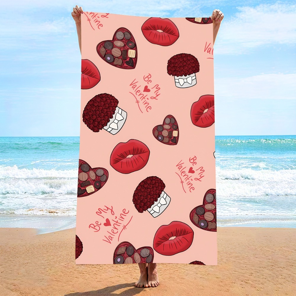 Heart Symbol Bath Towel 27x55i - Outdoor Camping Mat 评论和价格