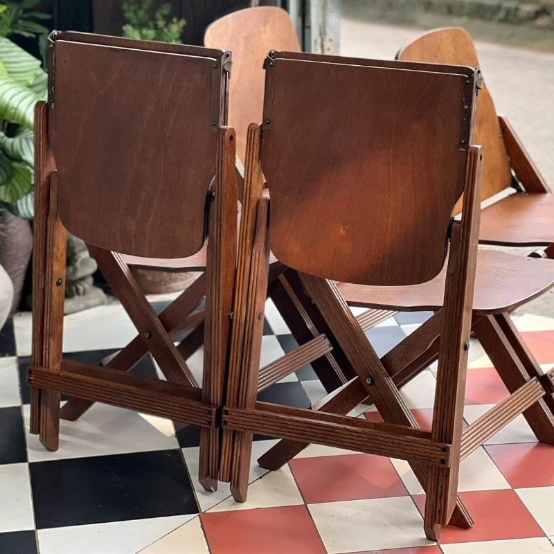 Vintage Solid Wood Folding Cha - Jinli Outdoor Camping 评论和价格