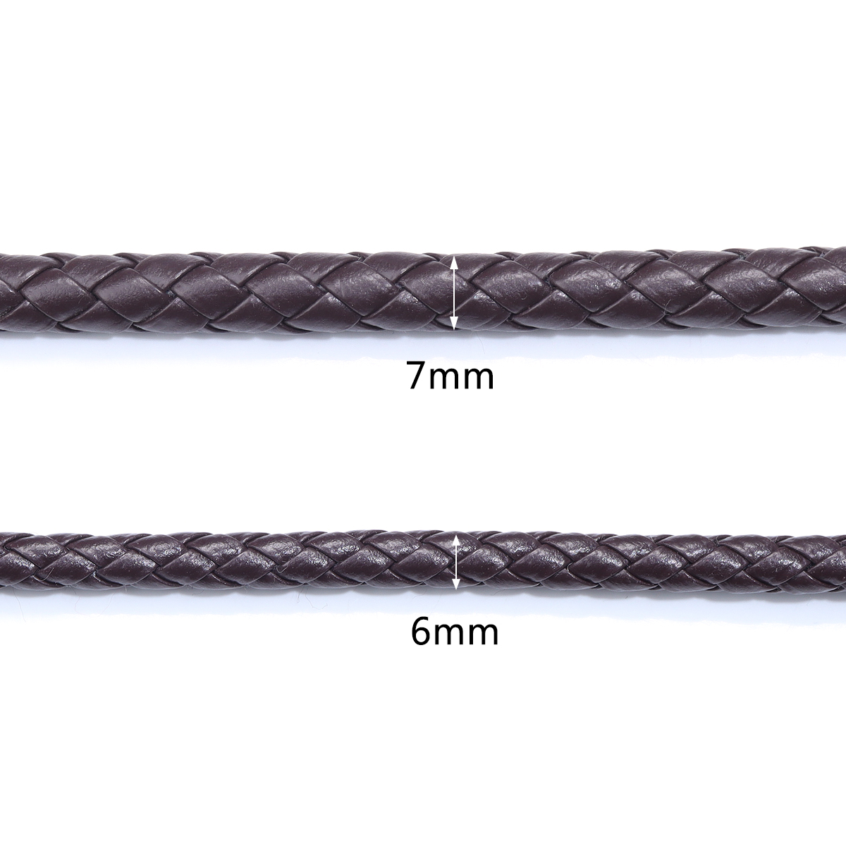 5 Yards/lot 6/7mm Braided Leat - Paracord Bracelet 评论和价格