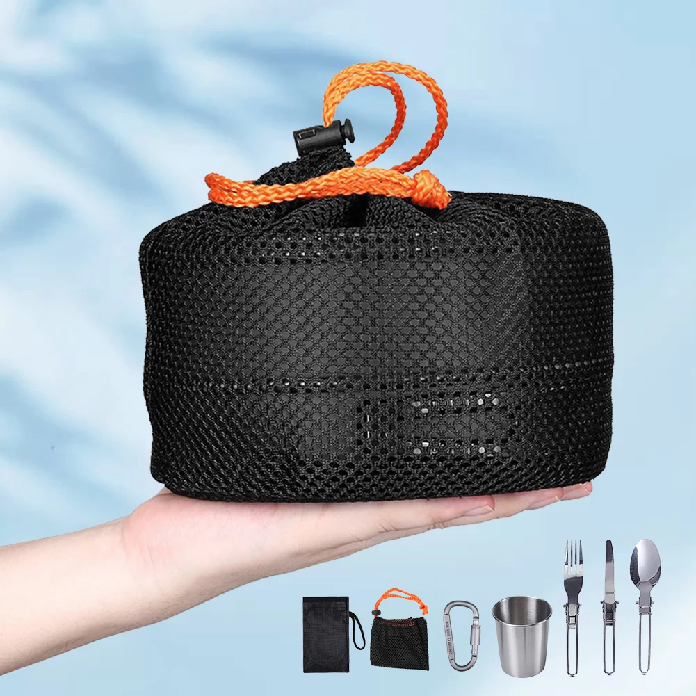 Camping Cookware Kit Kettle Po - Camp Cooking Set 评论和价格