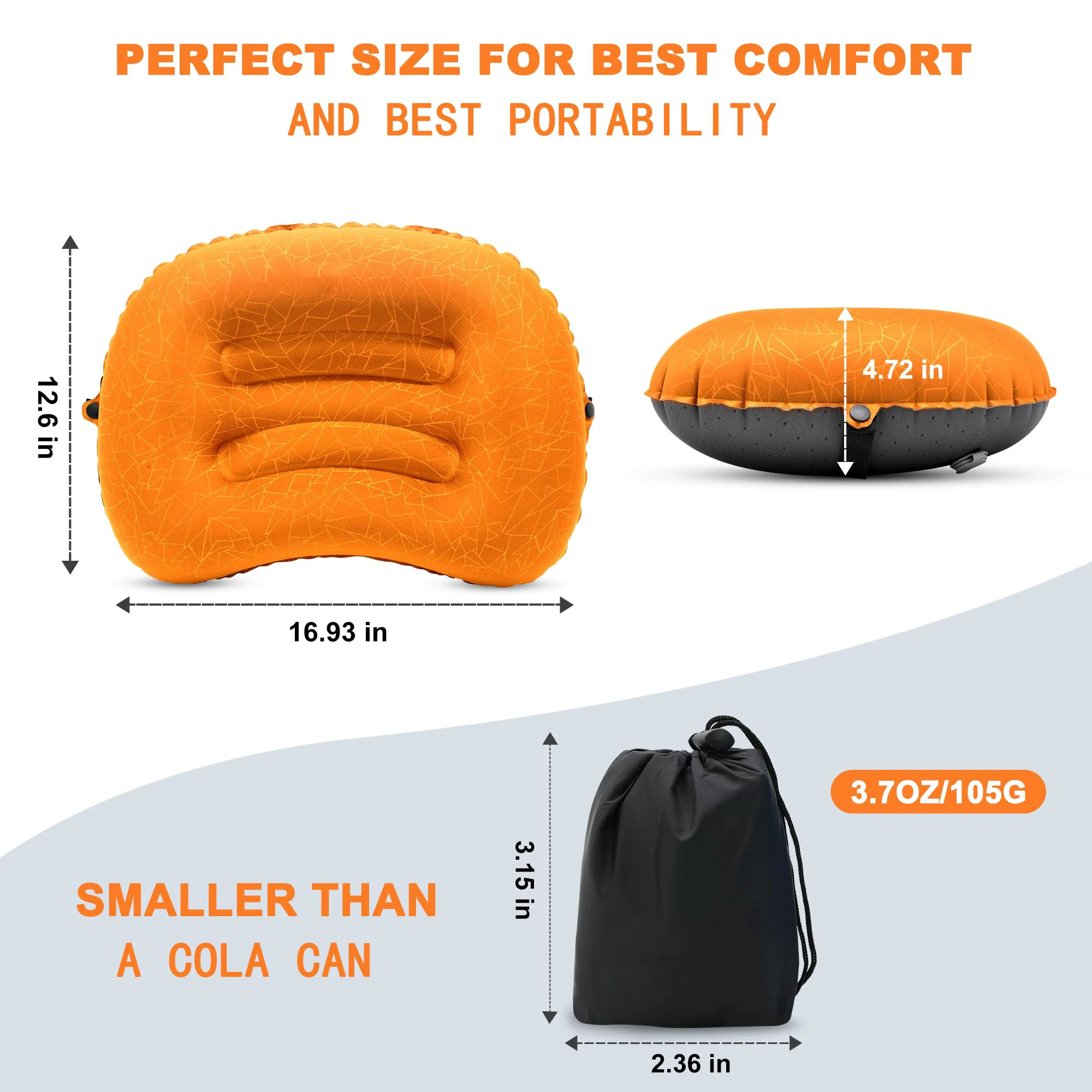 1PC Ultralight Inflatable Camp - Camp Pillow Compressible 评论和价格